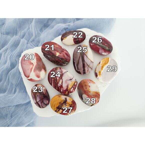 You Pick Mookaite Palm Stones Mercury Retrograde - Picture 9 of 10